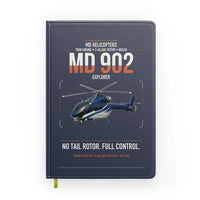 Thumbnail for MD Helicopters MD 902 Explorer design on navy blue notebook
