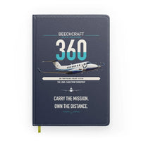 Thumbnail for Beechcraft King Air 360 design on navy blue notebook