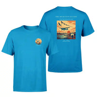 Thumbnail for VINTAGE G4448 - The Migration Escort - Double-Side T-Shirt design on turquoise double side t shirt