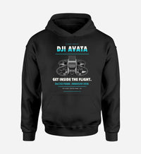Thumbnail for DJI Avata design on black hoodie single side