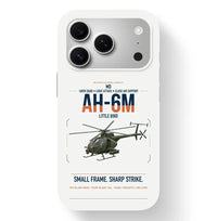 Thumbnail for MD AH-6M Little Bird design on white magsafe iphone case, for iPhone 17 Pro