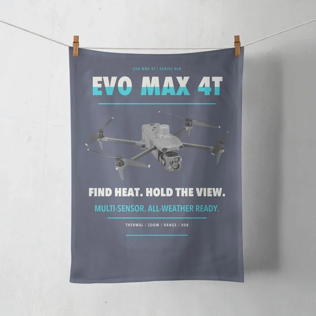 Autel EVO Max 4T design on navy blue towel