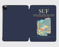 Thumbnail for Lamezia Terme International Airport (SUF) design on navy blue ipad tablet case