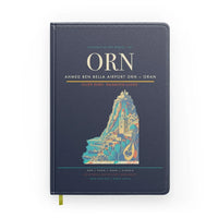 Thumbnail for Ahmed Ben Bella Airport (ORN) design on navy blue notebook