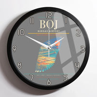 Thumbnail for Burgas Airport BOJ Wall-Clock Framed - Gray