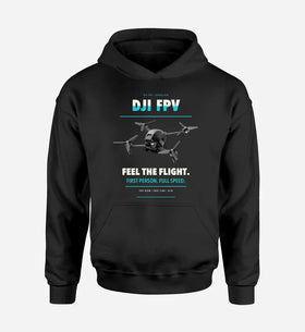 Single-Side Printing — DJI FPV Drone Double-Side Hoodie