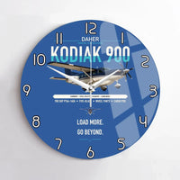 Thumbnail for Daher Kodiak 900 design on blue no frame wall clock