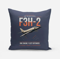 Thumbnail for F3H-2 Demon design on navy blue pillow