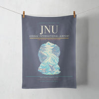 Thumbnail for Juneau International Airport (JNU) design on navy blue towel