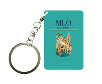 Thumbnail for Milos Airport (MLO) design on turquoise key chain