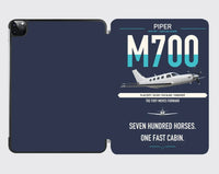 Thumbnail for Piper M700 Fury design on navy blue ipad tablet case