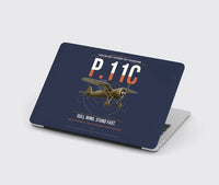 Thumbnail for PZL P.11c design on navy blue MacBook case