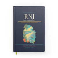 Thumbnail for Yoron Airport (RNJ) design on navy blue notebook