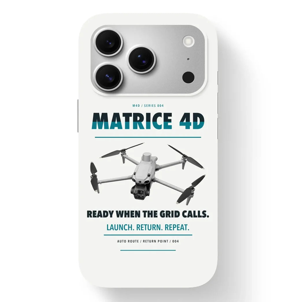 DJI Matrice 4D Case design on white iphone case