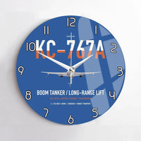 Thumbnail for Boeing KC-767A design on blue no frame wall clock