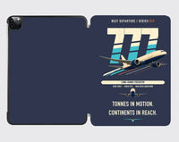 Thumbnail for Boeing 777F design on navy blue ipad tablet case