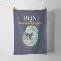 Thumbnail for Rafael Hernández Airport (BQN) design on navy blue towel