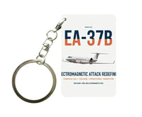 Thumbnail for EA-37B Compass Call design on white designed key chain, double-side print
