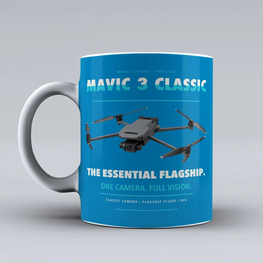 Mavic 3 Classic Mug design on turquoise dji