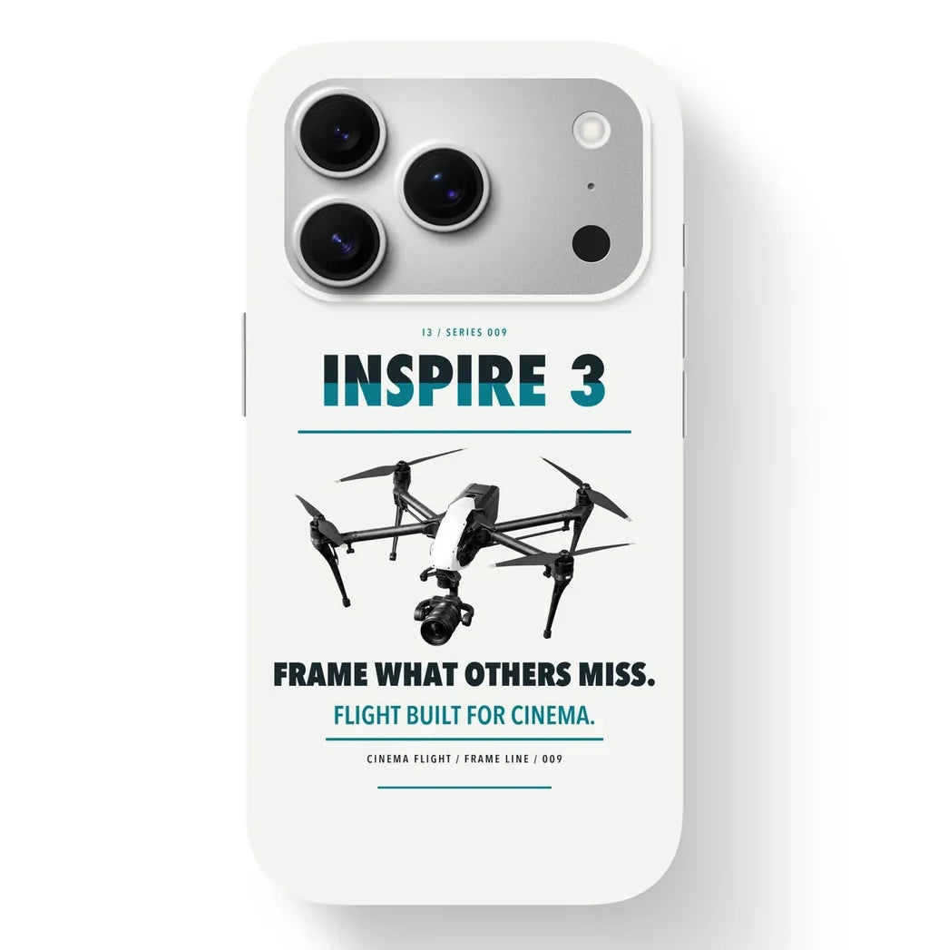 DJI Inspire 3 Case design on white iphone case