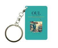 Thumbnail for Oulu Airport (OUL) design on turquoise key chain