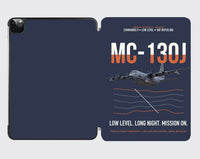 Thumbnail for MC-130J COMMANDO II design on navy blue ipad tablet case
