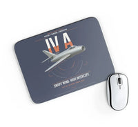 Thumbnail for Dassault Mystère IV A design on navy blue rectangle mouse pad