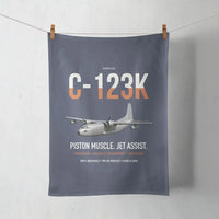 Thumbnail for C-123K Provider design on navy blue towel
