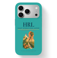 Thumbnail for Harlingen Airport (HRL) design on turquoise iPhone 17 Pro MagSafe case