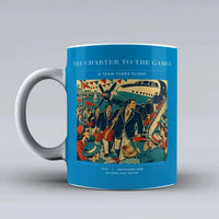 Thumbnail for VINTAGE G4103 - The Charter To The Games - Ceramic Mug design on turquoise