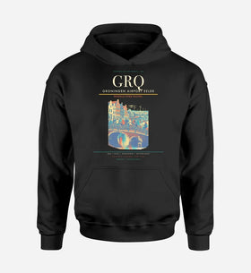 Single-Side Printing — Groningen Airport Eelde (GRQ) Double-Side Hoodie