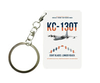 Thumbnail for KC-130T NP2000 design on white designed key chain, double-side print