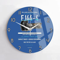 Thumbnail for FJ44-4 design on blue no frame wall clock