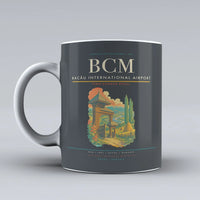 Thumbnail for Bacău International Airport (BCM) airport code design on gray ceramic mug