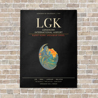 Thumbnail for Langkawi International Airport LGK - Canvas Framed - Black