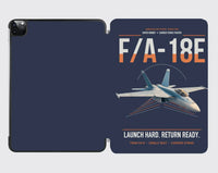 Thumbnail for F-A-18E Super Hornet design on navy blue ipad tablet case