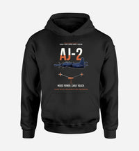 Thumbnail for AJ-2 Savage Tanker design on black double-side hoodie, single-side print