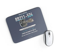 Thumbnail for RB211-524 design on navy blue rectangle mouse pad