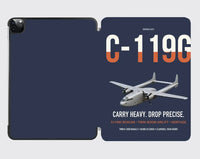 Thumbnail for C-119G Flying Boxcar design on navy blue ipad tablet case