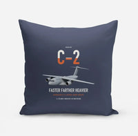 Thumbnail for Kawasaki C-2 design on navy blue pillow