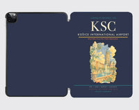 Thumbnail for Košice International Airport (KSC) design on navy blue ipad tablet case