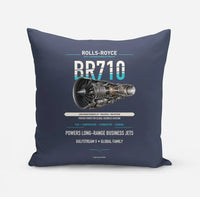 Thumbnail for BR710 design on navy blue pillow