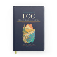 Thumbnail for Foggia 'Gino Lisa' Airport (FOG) design on navy blue notebook