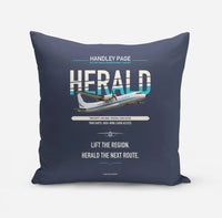 Thumbnail for Handley Page HPR.7 Dart Herald design on navy blue pillow