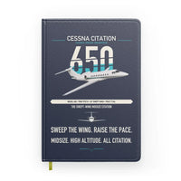 Thumbnail for Cessna Citation 650 - Citation III design on navy blue notebook