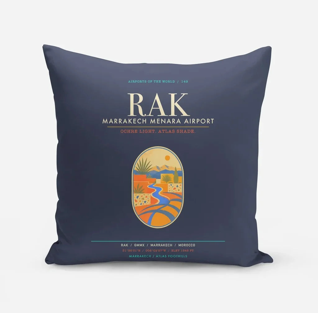 Marrakech Menara Airport RAK - Ochre Garden Pulse - Navy Blue