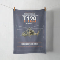 Thumbnail for Turkish Aerospace T129 ATAK Phase 2 design on navy blue towel