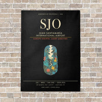 Thumbnail for Juan Santamaria International Airport SJO - Canvas Framed - Black