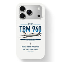 Thumbnail for Daher TBM 960 design on white magsafe iphone case, for iPhone 17 Pro