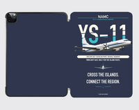Thumbnail for NAMC YS-11A design on navy blue ipad tablet case